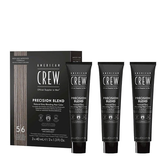 American Crew Precision Blend Colour Set- 5/6 Medium Ash 3x40ml